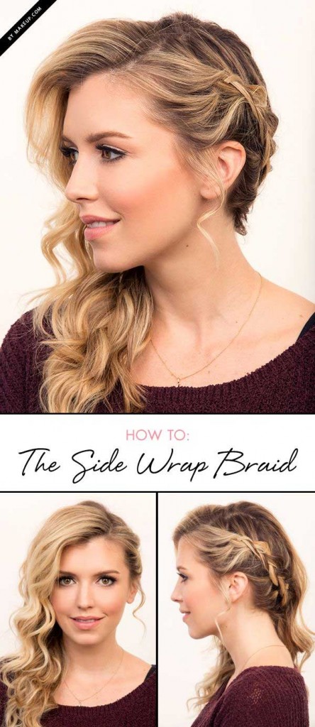 sideways braids